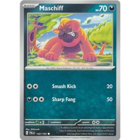 PAL 142 - Maschiff PAL 142 - MaschiffPaldea Evolved Paldea Evolved€ 0,05 Paldea Evolved