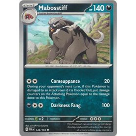 PAL 143 - Mabosstiff PAL 143 - MabosstiffPaldea Evolved Paldea Evolved€ 0,05 Paldea Evolved