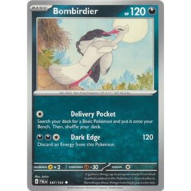 PAL 147 - Bombirdier - Reverse Holo PAL 147 - Bombirdier - Reverse HoloPaldea Evolved Paldea Evolved€ 0,35 Paldea Evolved