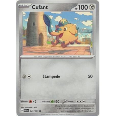 PAL 149 - Cufant - Reverse HoloPaldea Evolved Paldea Evolved€ 0,35 Paldea Evolved