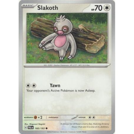 PAL 160 - Slakoth - Reverse Holo