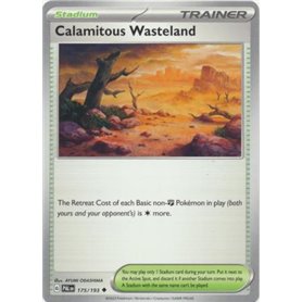 PAL 175 - Calamitous Wasteland - Reverse Holo PAL 175 - Calamitous Wasteland - Reverse HoloPaldea Evolved Paldea Evolved€ 0,35 Paldea Evolved