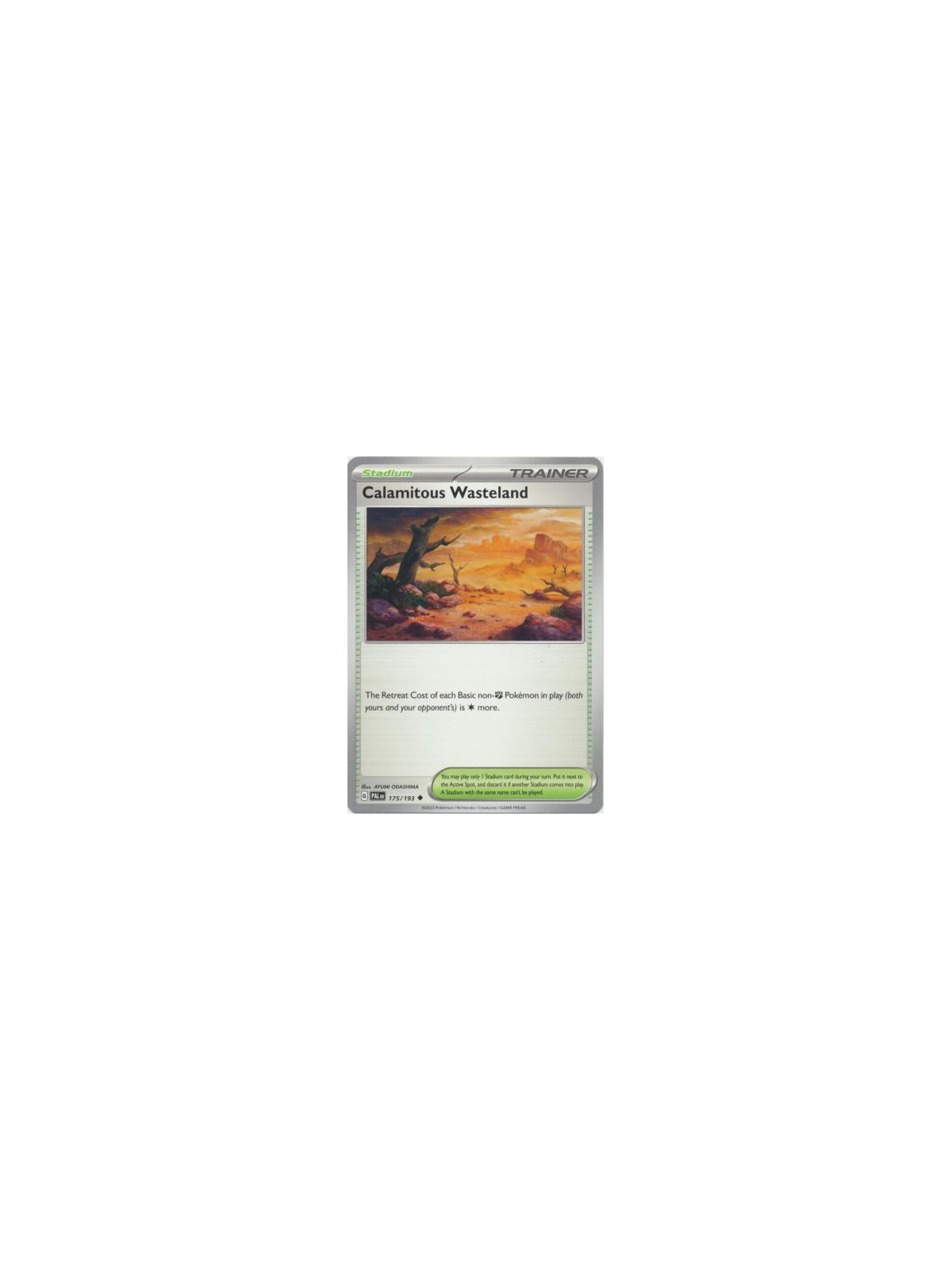 PAL 175 - Calamitous Wasteland - Reverse HoloPaldea Evolved Paldea Evolved€ 0,35 Paldea Evolved