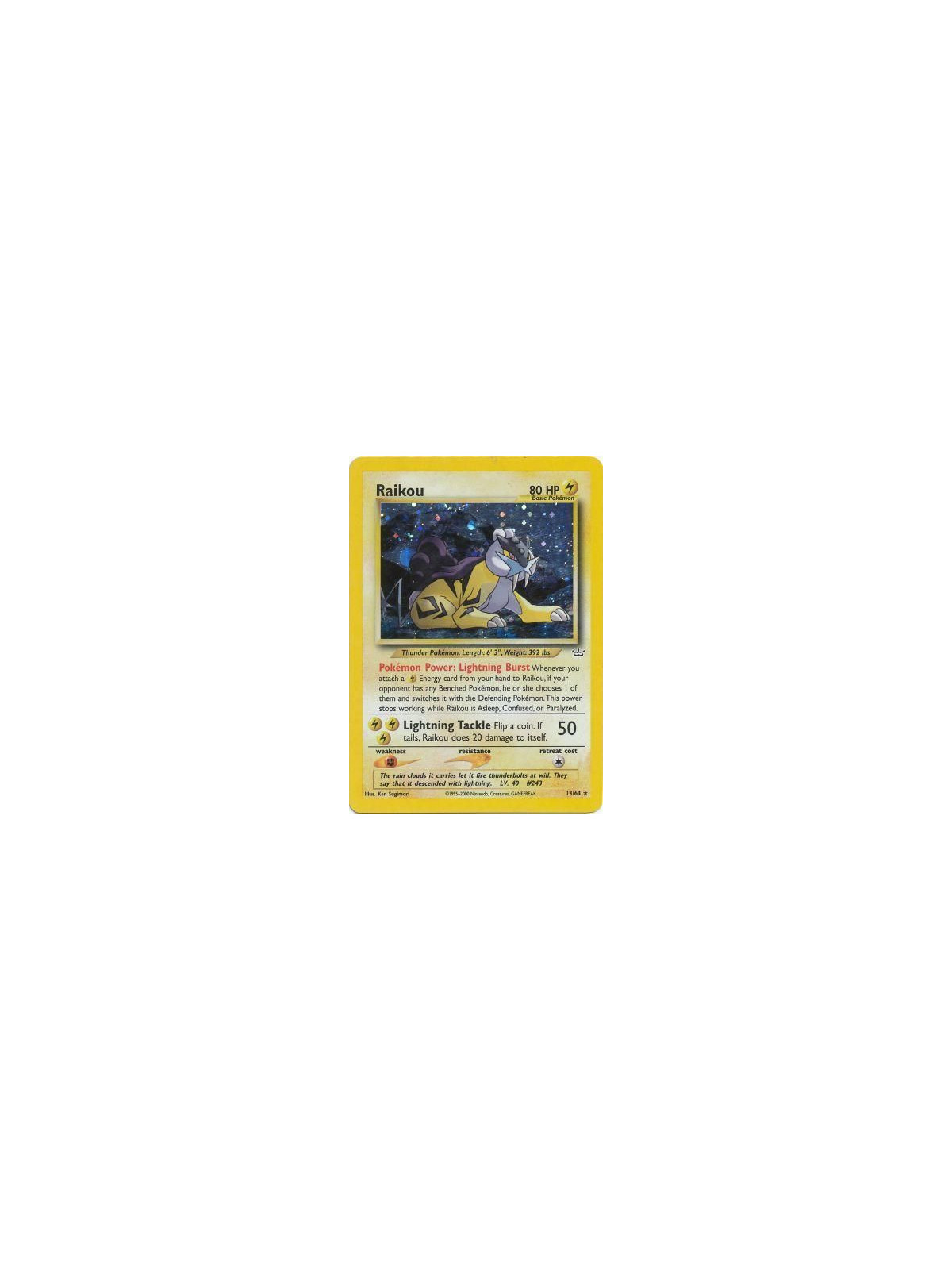 NR 013 - Raikou Neo Revelation  kaufen Pokemon-Karte