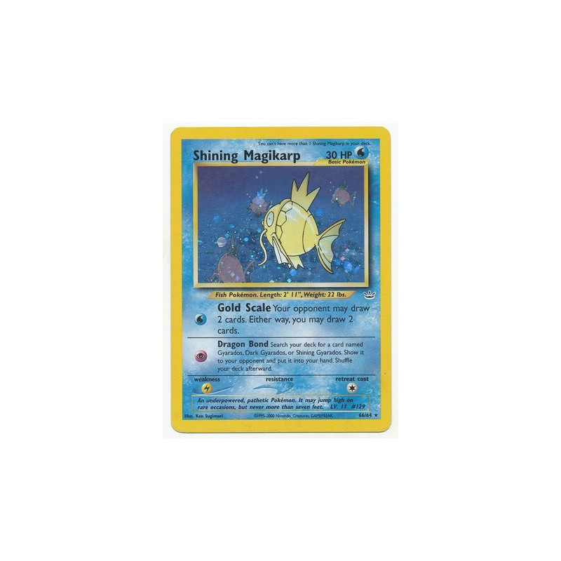 Pokemon Shining deals Magikarp Neo Revelation