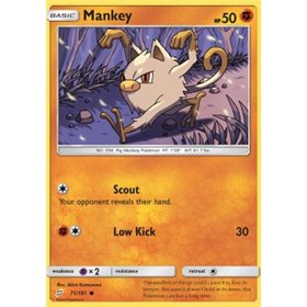 TEU 071 - Mankey - Reverse Holo TEU 071 - Mankey - Reverse Holo