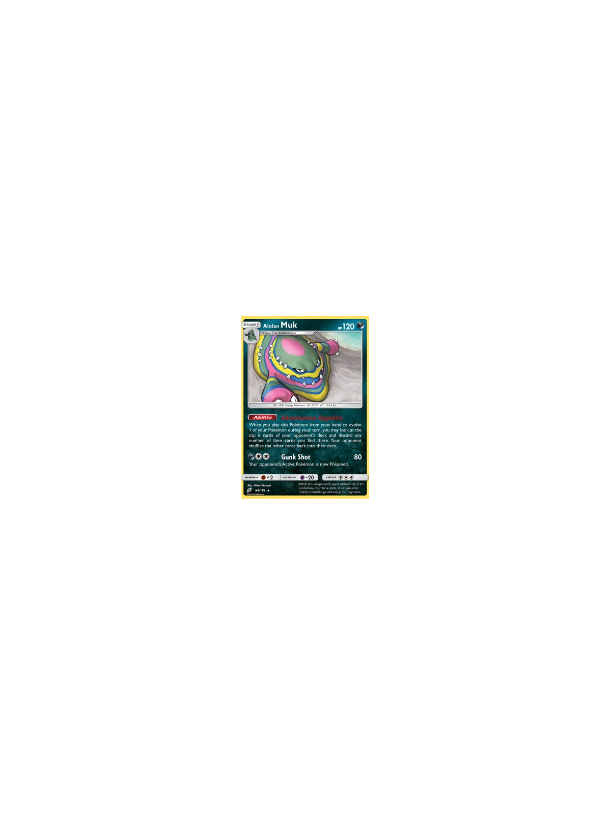 TEU 084 - Alolan Muk - Reverse Holo