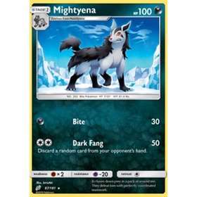 TEU 087 - Mightyena - Reverse Holo TEU 087 - Mightyena - Reverse Holo