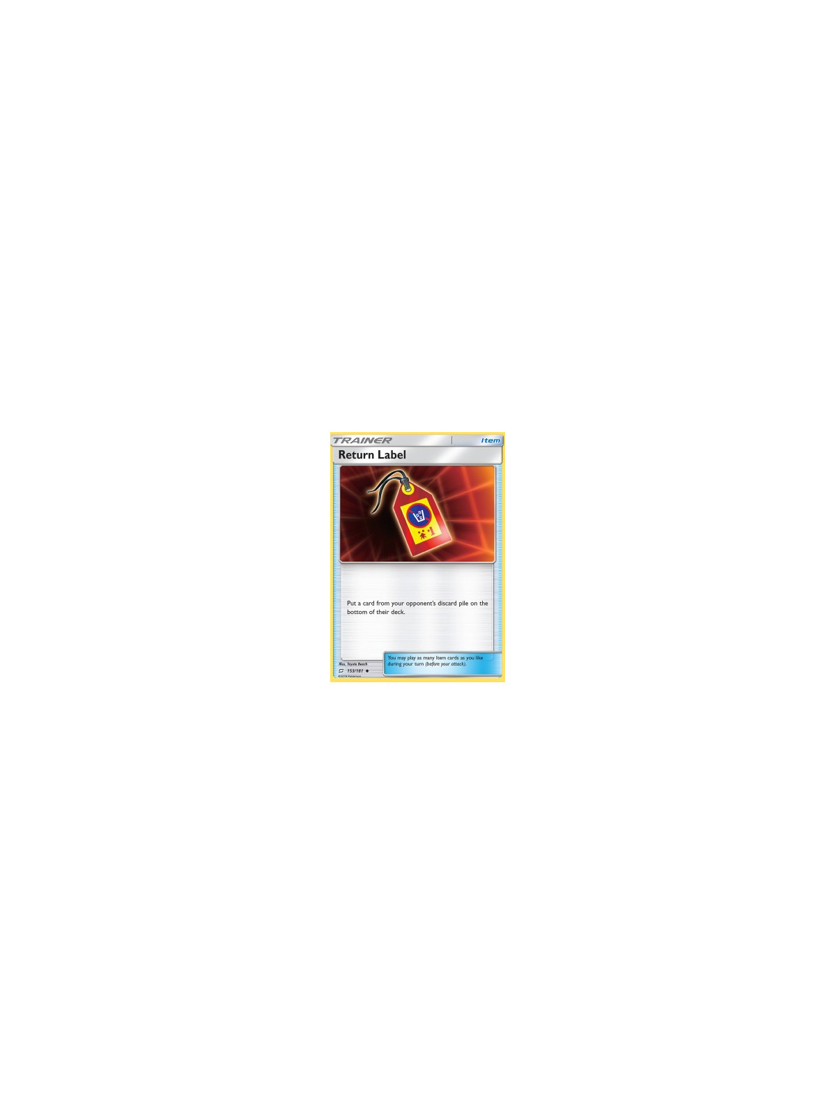 TEU 153 - Return Label