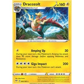 DAA 065 - Dracozolt - Reverse Holo DAA 065 - Dracozolt - Reverse Holo