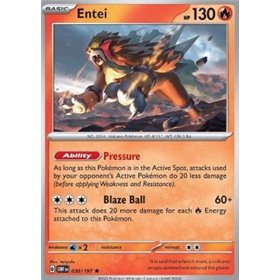 OBF 030 - Entei - Reverse Holo OBF 030 - Entei - Reverse Holo