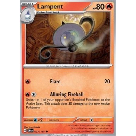 OBF 037 - Lampent - Reverse HoloObsidian Flames Obsidian Flames€ 0,35 Obsidian Flames