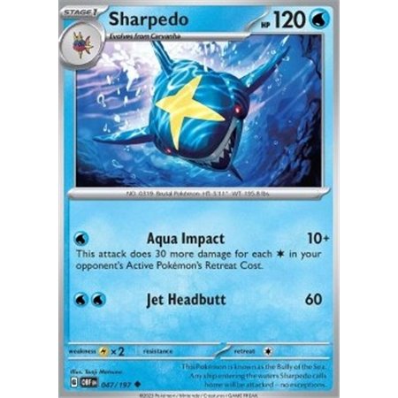 OBF 047 - Sharpedo - Reverse HoloObsidian Flames Obsidian Flames€ 0,35 Obsidian Flames