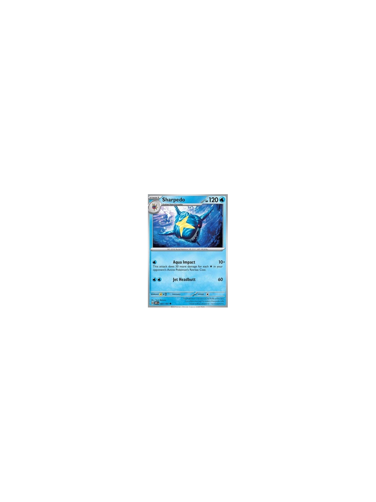 OBF 047 - Sharpedo - Reverse Holo