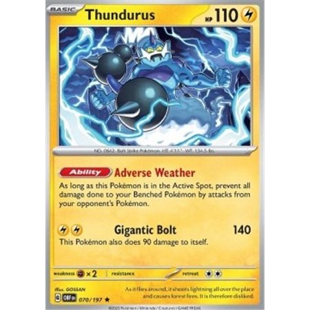 OBF 070 - Thundurus - Reverse Holo