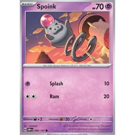 OBF 090 - Spoink - Reverse Holo