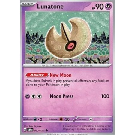 OBF 092 - Lunatone - Reverse Holo