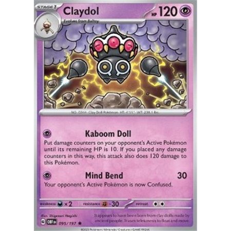 OBF 095 - Claydol - Reverse Holo