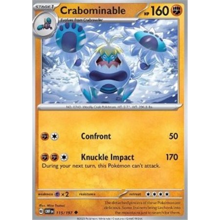 OBF 115 - Crabominable - Reverse Holo