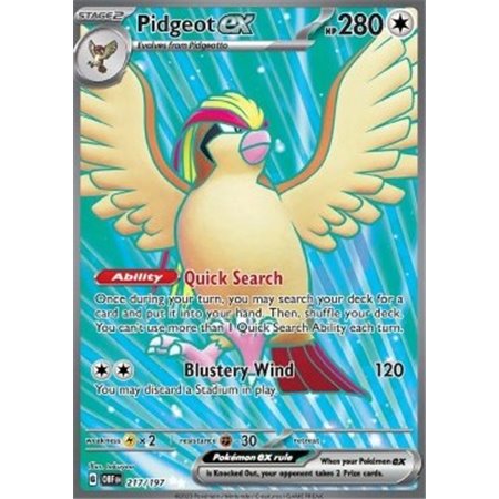 OBF 217 - Pidgeot exObsidian Flames Obsidian Flames€ 7,50 Obsidian Flames