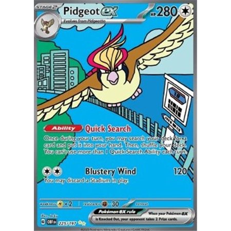 OBF 225 - Pidgeot exObsidian Flames Obsidian Flames€ 19,99 Obsidian Flames