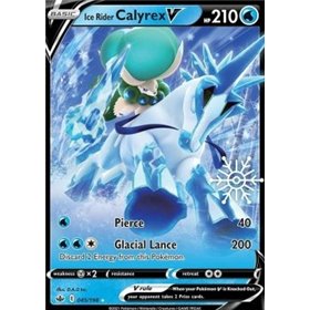 CRE 045 - Ice Rider Calyrex V - Snow Stamp CRE 045 - Ice Rider Calyrex V - Snow Stamp