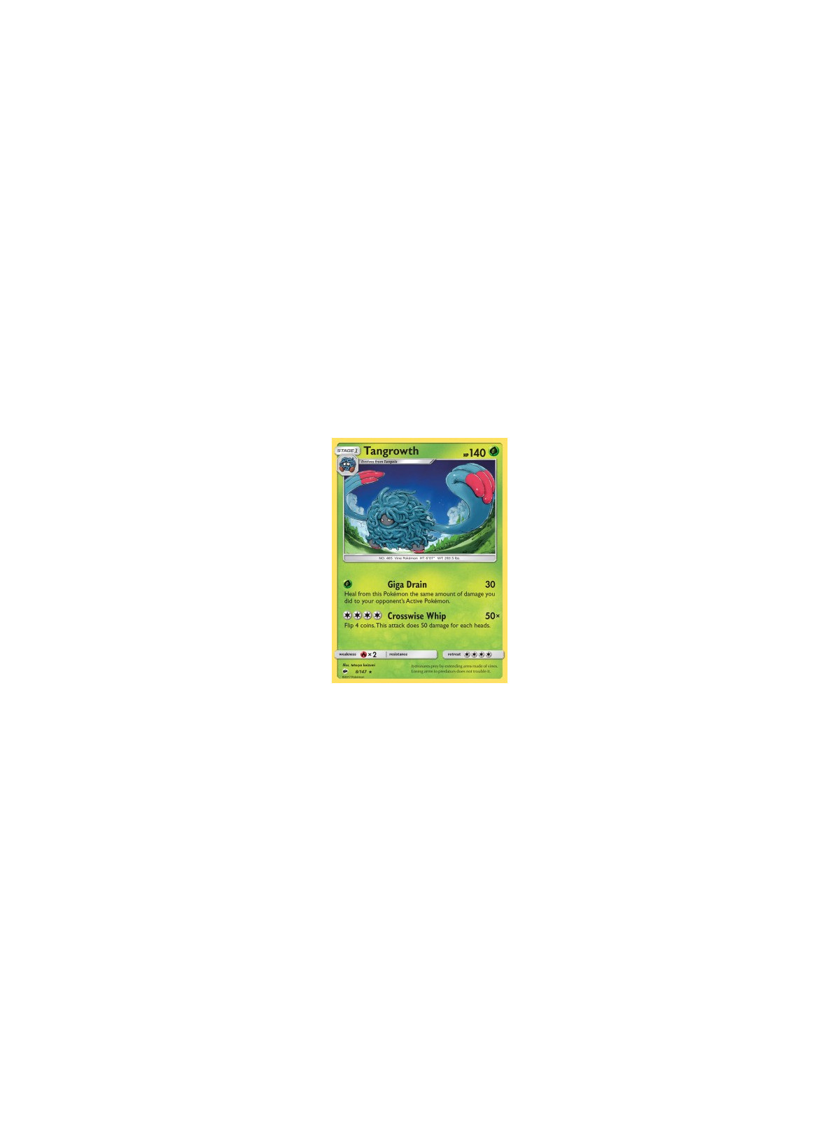 BUS 008 - Tangrowth - Reverse Holo