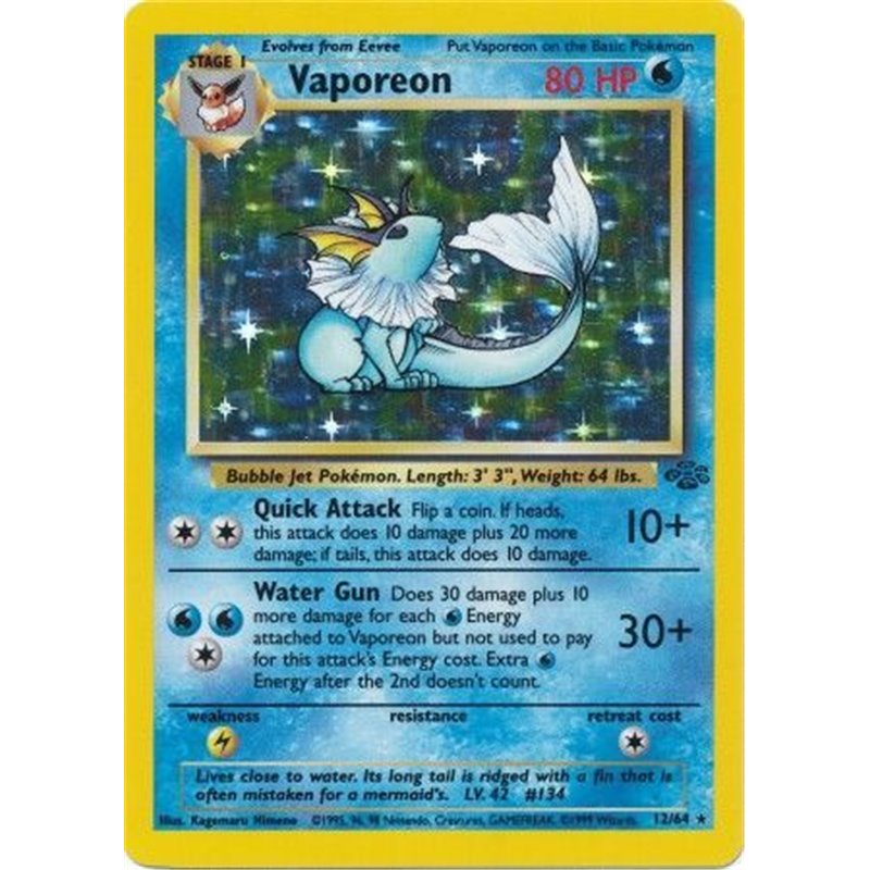 Pokemon 1st edition buy vaporeon