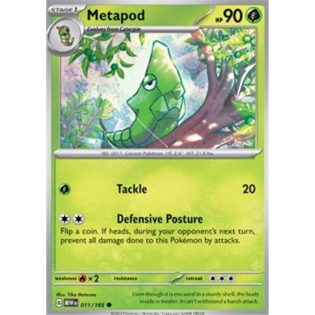 MEW 011 - Metapod - Reverse Holo