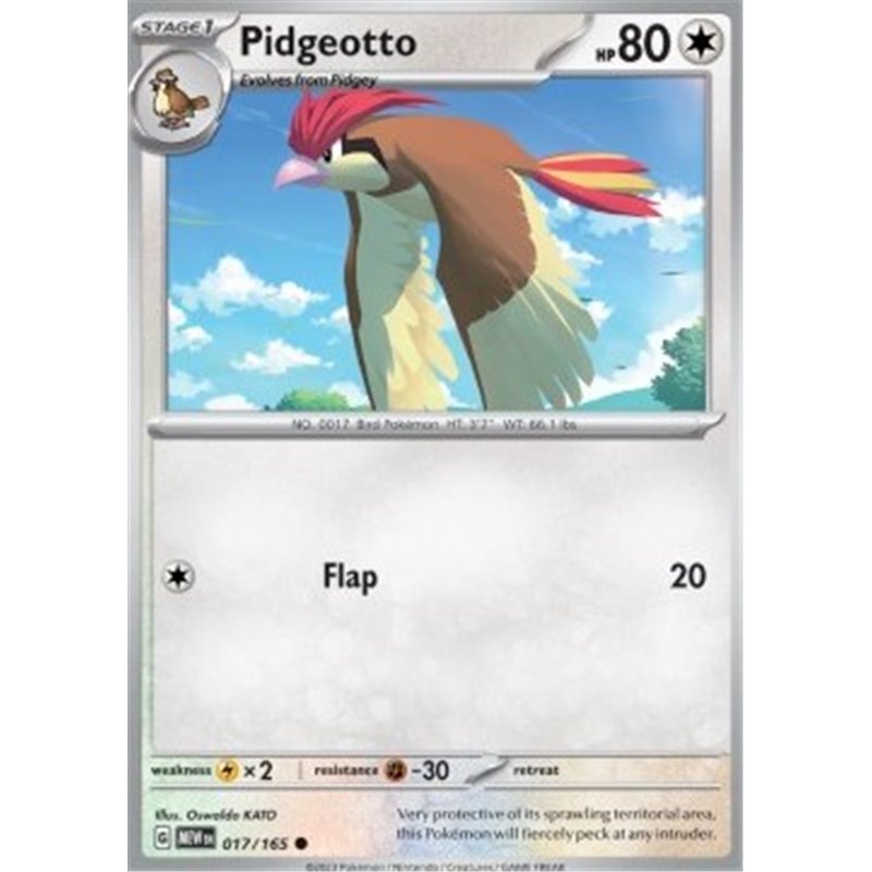 MEW 017 - Pidgeotto - Reverse Holo
