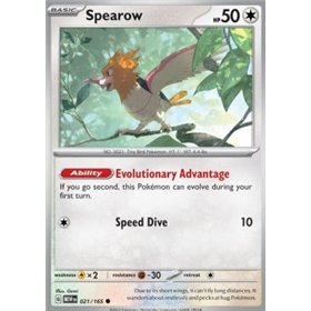 MEW 021 - Spearow - Reverse Holo MEW 021 - Spearow - Reverse Holo