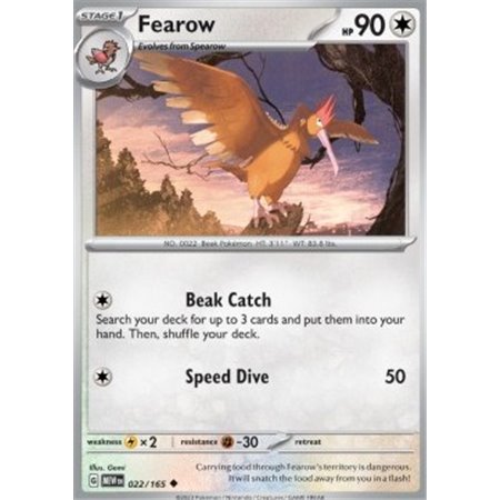 MEW 022 - Fearow - Reverse Holo