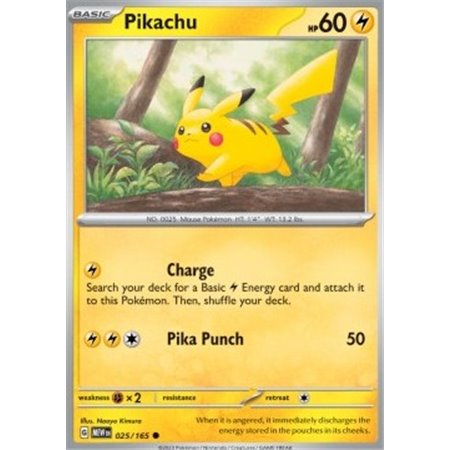 MEW 025 - Pikachu - Reverse Holo