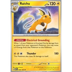 MEW 026 - Raichu - Reverse Holo MEW 026 - Raichu - Reverse Holo