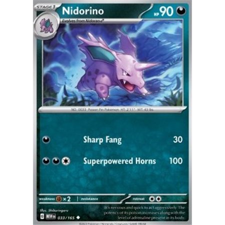 MEW 033 - Nidorino - Reverse Holo