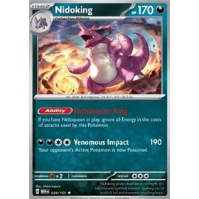 MEW 034 - Nidoking - Reverse Holo MEW 034 - Nidoking - Reverse Holo