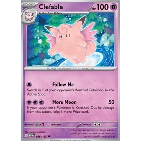 MEW 036 - Clefable - Reverse Holo