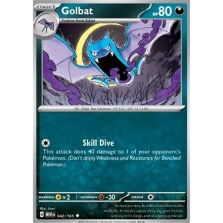 MEW 042 - Golbat - Reverse Holo