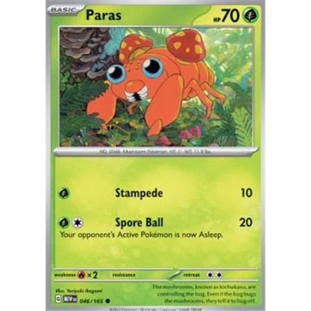 MEW 046 - Paras - Reverse Holo