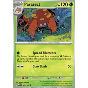 MEW 047 - Parasect - Reverse Holo MEW 047 - Parasect - Reverse Holo