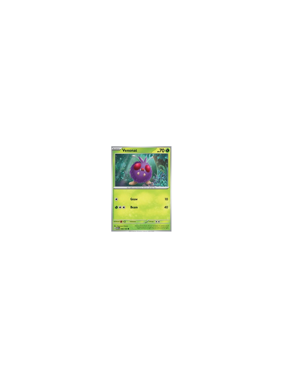 MEW 048 - Venonat - Reverse Holo