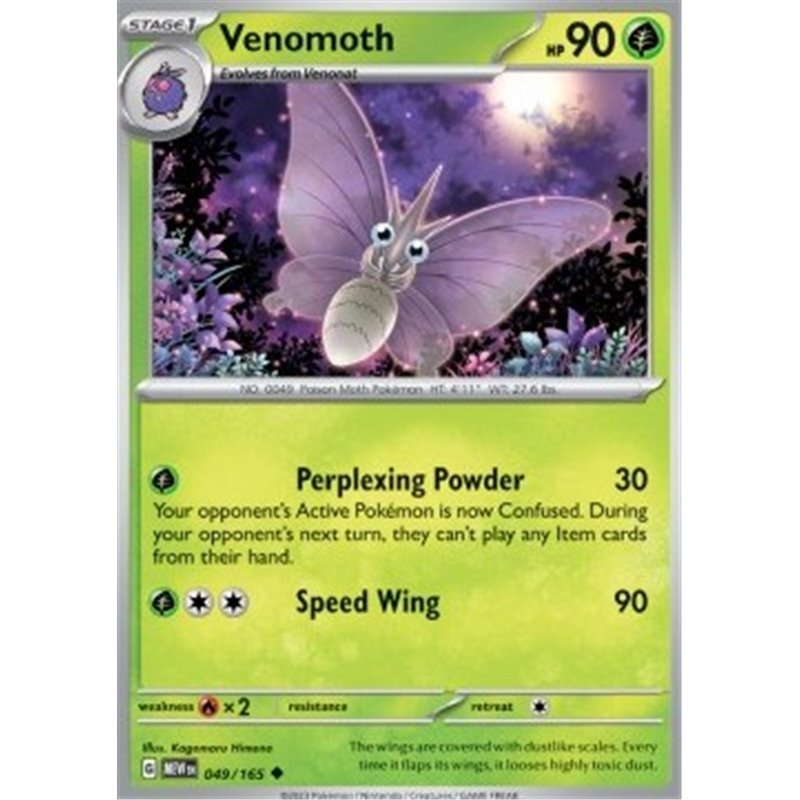 MEW 049 - Venomoth - Reverse Holo