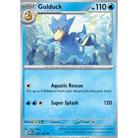 MEW 055 - Golduck - Reverse Holo