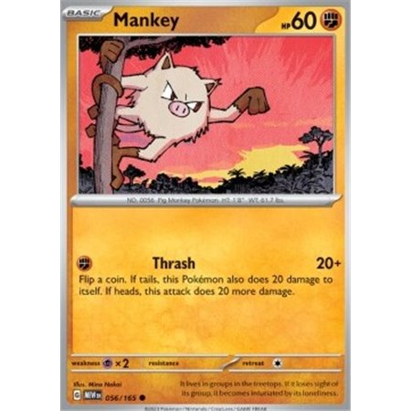 MEW 056 - Mankey - Reverse Holo