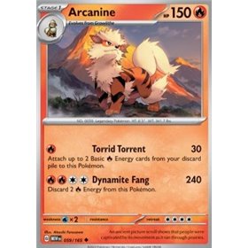 MEW 059 - Arcanine - Reverse Holo MEW 059 - Arcanine - Reverse Holo
