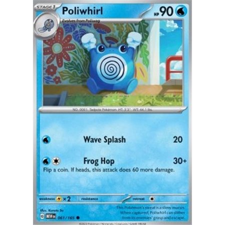 MEW 061 - Poliwhirl - Reverse Holo
