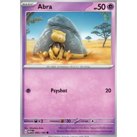 MEW 063 - Abra - Reverse Holo