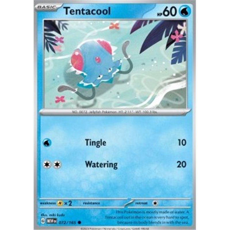 MEW 072 Tentacool Reverse Holo Scarlet & Violet 151 Kopen 2HG