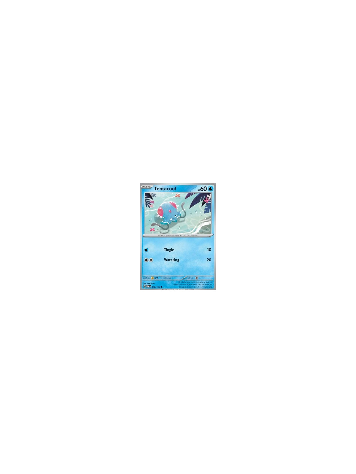 MEW 072 - Tentacool - Reverse Holo