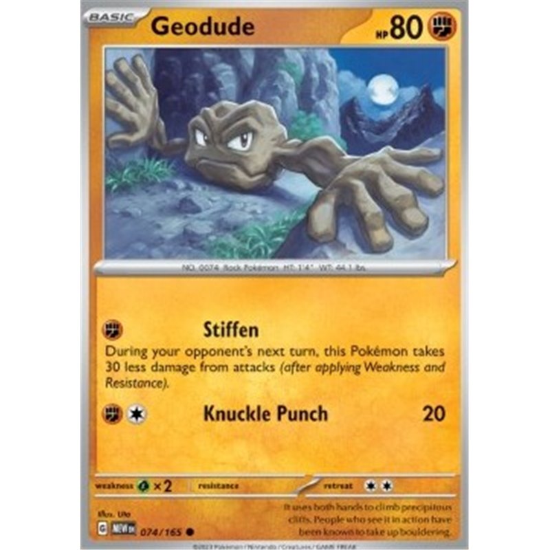 MEW 074 - Geodude - Reverse Holo